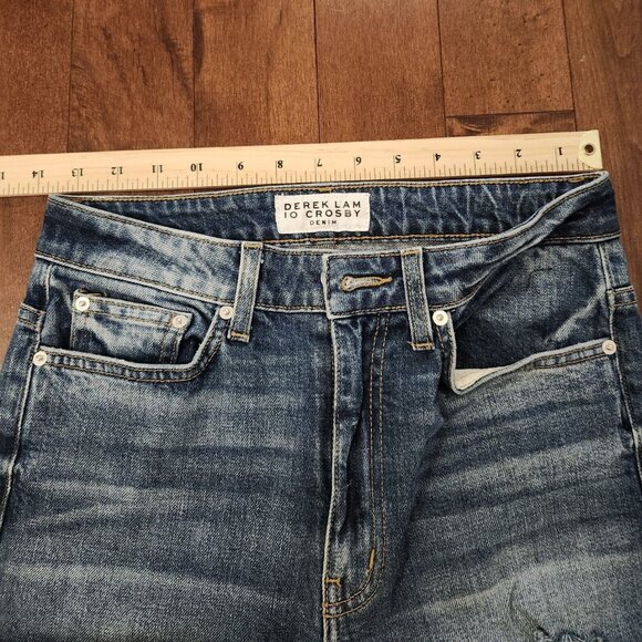 Derek Lam Crosby women's cotton high rise skinny blue jeans in size 27 - Picture 9 of 11